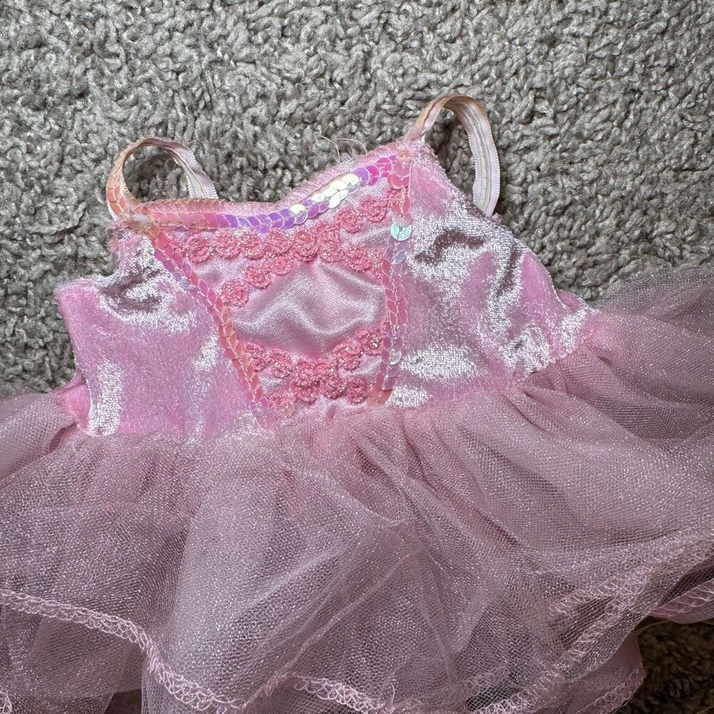 Build a Bear Ballerina Dress Pink Tutu Sparkle w/ Shoes Stuffed Animal Outfit - Picture 3 of 10